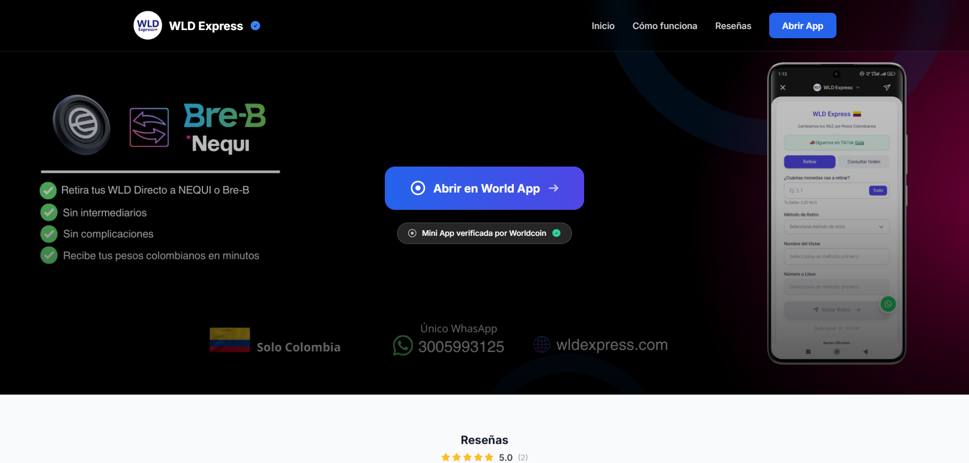 WLD Express - Desktop